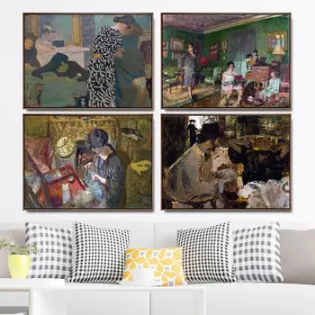 Namų Dekoravimo Meno Sienos Nuotraukas Fro kambarį Plakato spauda Drobės Spaudiniai Paintingsn prancūzijos Edouard Vuillard