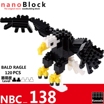 Nanoblock NBC-138 Plikas Erelis Mini Kolekcija Serijos 120 Vnt Diamond Mini Blokai Kūrybiniai Žaislai Sudėtingumo Lygį 2