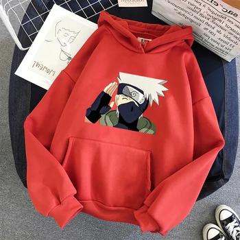 NARUTO Moterų Hoodies Harajuku Streetwear Skausmas Stiliaus Drabužius Japonija Akatsuki Kakashi Naruto Uchiha Sasuke Palaidinės Derliaus