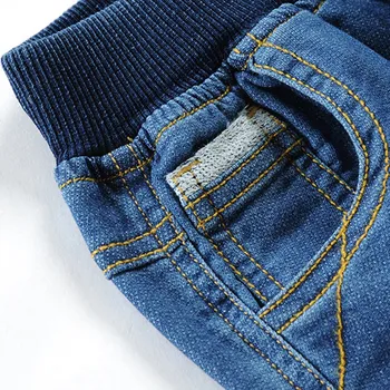 Nauja Vaikų kelnės Šiek tiek elastinga Stiliaus Atsitiktinis megzti džinsinio audinio Medvilnės+Spandex Berniuko Kelnes kelnės vaikams
