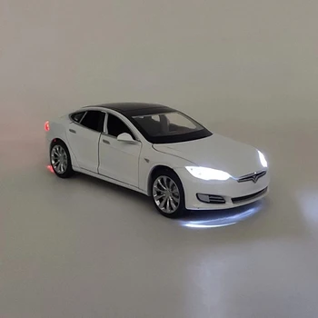 Naujas 1:32 Tesla MODEL S Lydinio Automobilio Modelį Diecasts & Žaislinės Transporto priemonės Žaislinius Automobilius Nemokamas Pristatymas Vaikas Žaislai Vaikams Dovanos Berniuko Žaislas