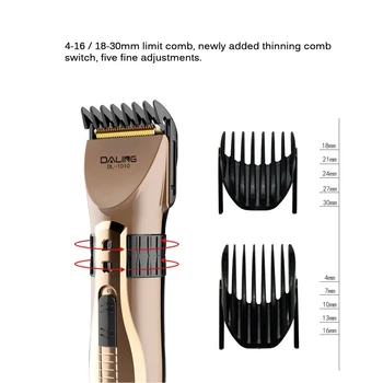 Naujas 100-240V Plaukų Clipper Elektrinį skustuvą, Įkraunama Plaukų Pjovimo Staklės Vyrams Barzda Žoliapjovės Profesionalios Plaukų Žirklės