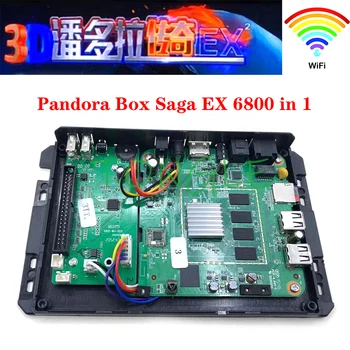 NAUJAS 3D Pandora Box Saga EX WIFI Kit 6800 Vaizdo Žaidimai PCB Lenta Su Power Switch Kabelis HD HDMI Išėjimas
