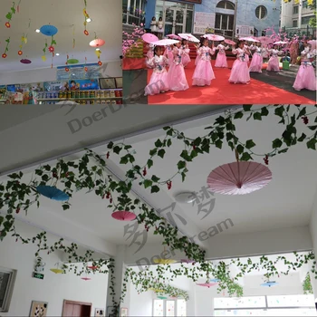 Naujas 40CM Kinijos, spalvotas popierius skėtis tradicinio Dekoratyvinio meno ir amatų tuščią popieriaus skėtis vertus, 