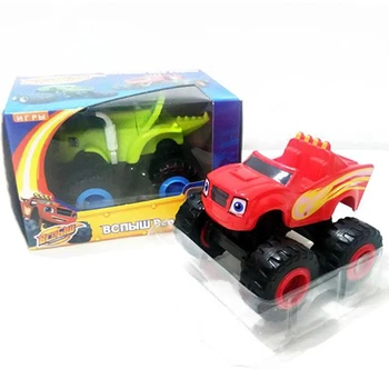 Naujas 6 VNT/SET Rusijos stebuklas automobilių Blaze Žaislai, Transporto priemonės, Automobilių Transformacijos Žaislai Su Originalo Langelyje Geriausios Dovanos Vaikams