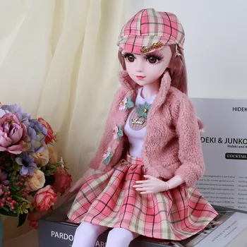 Naujas 60cm lėlės drabužiai BJD doll persirengti gali būti apsirengęs lėlės priedai mados drabužius sijonas mergina žaislą dovanų