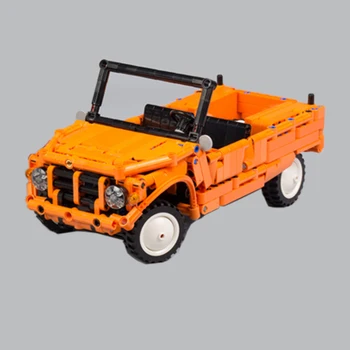Naujas 733PCS Mehari Orange Superautomobilį Transporto priemonių, Lenktynininkų sportinio Automobilio Pritaikymas SS-29654 įrangos pardavimas, biuro įrangos Modelis Statybiniai Blokai, Plytos, Žaislų, Dovanų Vaikas