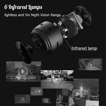 Naujas A9 1080P Mini WIFI kamera Kamera Belaidžio Namų Saugumo DVR Naktinio Matymo IP Kameros, Micro Mažas Fotoaparatas Voyeur Fotoaparatas