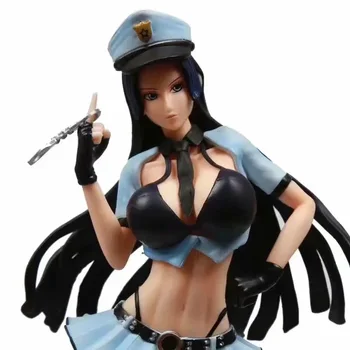 NAUJAS Anime One Piece Boa Hancock Policijos uniformą GK MINI Seksuali Mergina Ver. PVC Veiksmų Skaičius, Surinkimo Modelį, Žaislai, Lėlės, 32cm