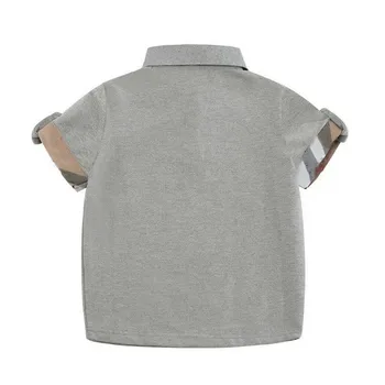 Naujas Arrivel Dryžuotas Berniuko, Medvilnės, trumpomis rankovėmis T-shirt 12M-7Year Rudenį Vaikų Drabužių Palaidinė Viršūnes Berniukams ilgomis Rankovėmis Viršūnes