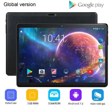 Naujas atvykimo 4G tablet 10.1 colių sim telefonas android tablet octa core 1 920 x 1 200 Dual-vaizdo Kameros GPS su google play store