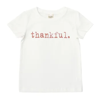 Naujas Atvykimo Vaikų marškinėliai Mergaitėms Dėkingi Laiškas Išspausdintas Viršūnes Bamblys Vaikų Drabužiai, Kūdikių, Mergaičių Drabužiai, Kūdikių Berniukų Viršūnės