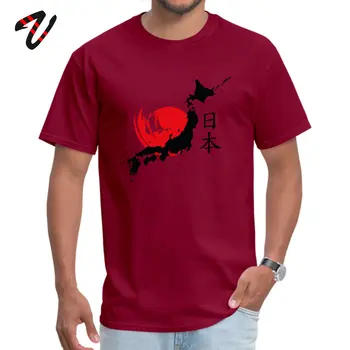 Naujas Atvykimo Vyrų T-shirt Medvilnės Marškinėlius Japonijos Žemėlapio Spausdinimo T Shirts Japonų Stiliaus Drabužių Medvilnės Audinio Paprasta Kanji Viršūnes Tees