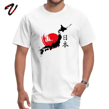 Naujas Atvykimo Vyrų T-shirt Medvilnės Marškinėlius Japonijos Žemėlapio Spausdinimo T Shirts Japonų Stiliaus Drabužių Medvilnės Audinio Paprasta Kanji Viršūnes Tees