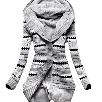 Naujas Atvykimo Žiemą, Rudenį, Moterų Vilnos Marškinėlius Hoodies Outwear ilgomis Rankovėmis Tirštėti Gobtuvu Kailis Viršūnes KS075