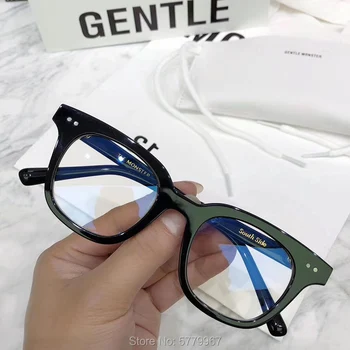 Naujas Korėja Prekės ženklų Akinių Rėmelių Optinių Rėmelių Akiniai Recepto GM akinius Moterims, Vyrams, ŠVELNUS Pietų pusėje trumparegystė kadrų