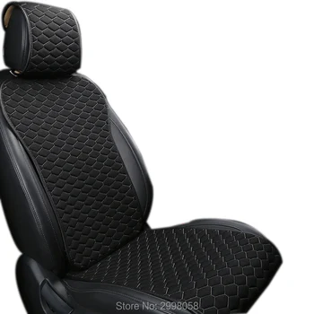 Naujas Linų Automobilių Sėdynės Padengti Raštas Priekinės Sėdynės su Atlošais Skrybėlę Kvėpuojantis Padas Universalus Dydžio, Interjero Priedai