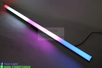 NAUJAS Su Valdiklis RGB Siena Plovimo 40Pcs LED Balta Apskrito Pikselių Objektyvo vamzdis Dmx Baras Šviesos atskirų Valdymo Pikselių Etape Dj Baras