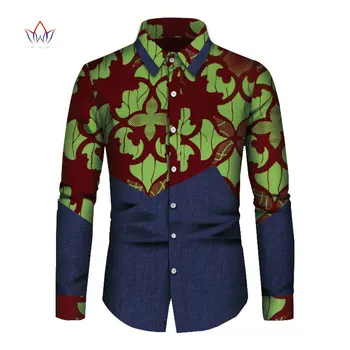 Naujas Vyrų Afrikos Spausdinti Drabužius Turtingas heidi bazin Dashiki Long Sleeve T-shirt Tradicinių 2020 Mados Stilius Suaugusiųjų Palaidinė Drabužių N1032