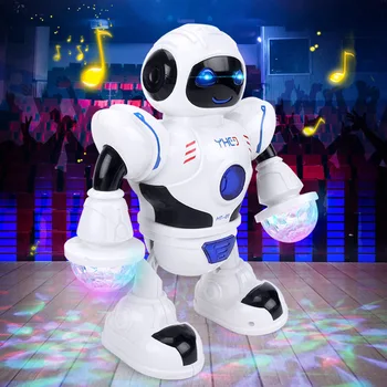 Naujausias Kosmoso Apakinti Muzikos Robotas LED Šviesos Muzika Elektros Šokių Erdvė Vaikščioti Robotas Žaislas Švietimo Žaislai Duomenys Berniukų Vaikas
