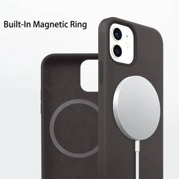 Naujausias Magnetinio Telefono dėklas Skirtas iphone 12pro Max Atveju, Mini Silikono Atveju Dangtelis, Skirtas 