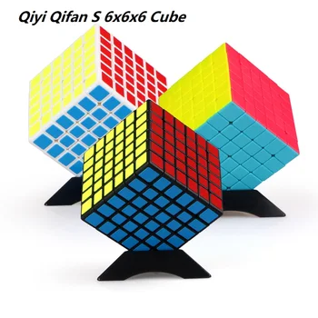 Naujausias QiYi Qifan S 6x6x6 Magic Speed Cubing 6Layers Profesinės Įspūdį Cubo Magico 6x6 Švietimo Žaislai Vaikams Dovanų