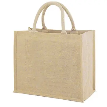 Naujos Lino PU danga Daugkartinio naudojimo Džiuto Pirkinių Krepšys Paplūdimio šviesūs Rankinės canvas tote krepšiai moterų bakalėjos krepšys didelis