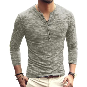 Naujos T-Marškinėliai Vyrams, Atsitiktinis, Kietas Spalvos vyriški Marškinėliai ilgomis Rankovėmis Slim Fit Derliaus T Shirts Streetwear Aukštos Kokybės M-3XL