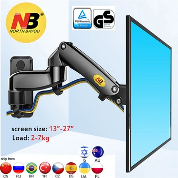 NB F150 2-7kg 100x100 soporte stebėti wall mount ekrano aliuminio gera dujų pavasario oro paspauskite 13