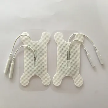 Nemokamas pristatymas 10vnt balta Gerklės elektrodas DEŠIMTIS vienetas elektrodų pagalvėlės su 2MM Adata Kištukas nuryti gerklėje, fizioterapija
