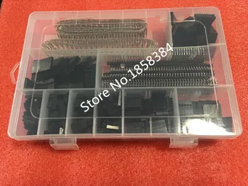 Nemokamas pristatymas 1550Pcs/set Jungties Rinkinys 2.54 mm PCB Pin Antraštes Box Pakuotės Dupont Elektros, Elektronikos Atsargos