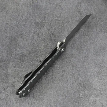 Nemokamas pristatymas D2 aukštos kokybės plieno rutulinis guolis taktinis peilis išgyvenimo Japonų stiliaus tanto aštriais ašmenimis medžioklės sulankstomas peilis