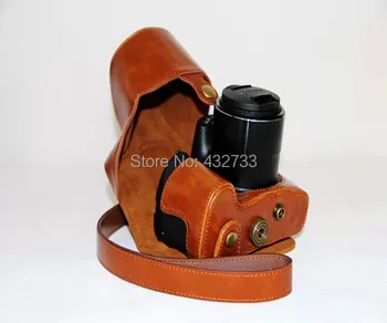 Nemokamas pristatymas Karšto Naujas Aukštos Kokybės fotoaparato krepšys dirbtinė oda atveju Canon SX60 už PowerShot SX60 HS fotoaparatas atveju maišelis