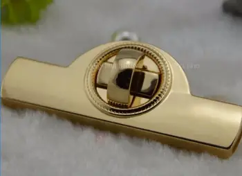 Nemokamas pristatymas Maišelį su, Dalys ir Priedai (10 VNT./daug) aukso rankinėje aukštos kokybės lydinio ilgai twist lock dekoratyvinis užraktas