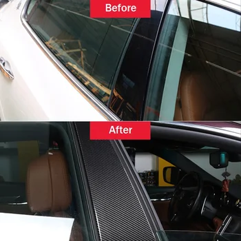 Nemokamas pristatymas užkirsti Kelią braižymo automobilių reikmenys anglies pluošto B-ramstis lango apdaila apima Maserati Quattroporte