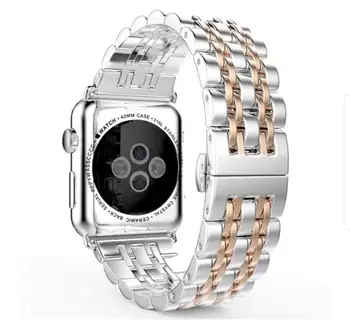 Nerūdijančio Plieno Dirželis Apple watch band 42 mm 40mm Serija 5 4 3 2 1 42/38mm metalo watchbands Apyrankė Iwatch Riešo Dirželis