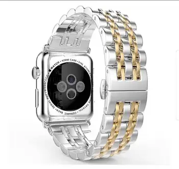 Nerūdijančio Plieno Dirželis Apple watch band 42 mm 40mm Serija 5 4 3 2 1 42/38mm metalo watchbands Apyrankė Iwatch Riešo Dirželis