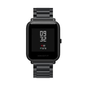 Nerūdijančio Plieno Juosta Dirželis Xiaomi Huami Amazfit Pvp BITŲ TEMPAS Lite Jaunimo GTS VTR 20mm Watchband Metalo Pakeitimo Apyrankė