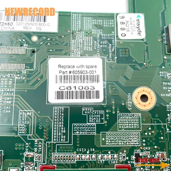 NEWRECORD 605903-001 615849-001 Nešiojamojo kompiuterio Plokštę HP G62 G72 CQ62 HM55 UMA DDR3 PAGRINDINĖ plokštė nemokamai CPU pilnai išbandyti
