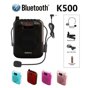 Nešiojamų Auto Porą USB Įkrovimo Balso Stiprintuvo K500 Mikrofonas Bluetooth 