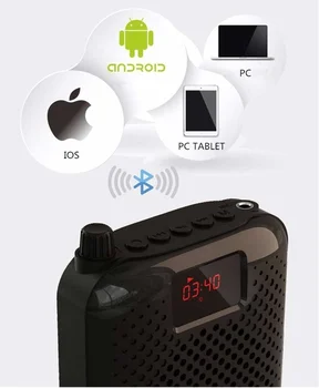 Nešiojamų Auto Porą USB Įkrovimo Balso Stiprintuvo K500 Mikrofonas Bluetooth 