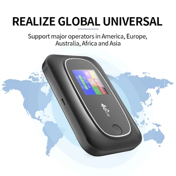 Nešiojamų Mobile Hotspot MiFi 4G LTE 300Mbps Bevielio Wifi Maršrutizatorius, SIM Atrakinta Pasaulio 2.4 G Bevielio Maršrutizatoriaus