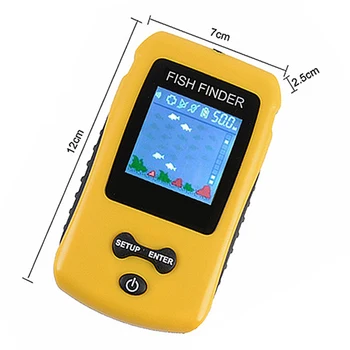 Nešiojamų Sonar Fish Finder Su Spalvotu Lcd Ekranu Žuvų Ieškiklis Žvejybos Masalas Aido Geresnį Fishfinder