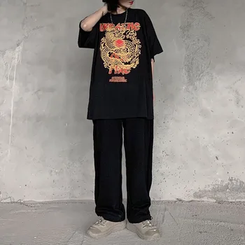 NiceMix streetwear gotikos marškinėliai moterims drabužių dragon spausdinti derliaus marškinėlius ins t-shirt harajuku bf pora 2020 korėjos viršuje tee