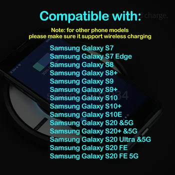 NILLKIN 10W Greitai Belaidžio Įkrovimo Samsung Galaxy S7 S8 S9 S10 S10E S20 S21 Ultra Plus S20 FE +5G 