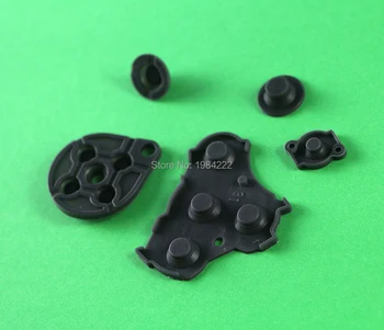 OCGAME 10sets/daug Juodos spalvos Aukštos kokybės Nintendo GameCube NGC Valdytojas Laidžios gumos, Silikono Mygtukas, Mygtukai Endoprotezai