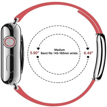 Odos linijos apyrankę 40 44mm Apple watch Band 5 4 Modernaus stiliaus apyrankės dirželio 38 42mm reikmenys iwatch 3 2 1 Correa