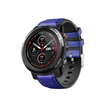 Odos PU Laikrodžių Dirželiai Xiaomi Amazfit Stratos 3, 2S/2 Smart Watch Band Apyrankę 22MM Dirželis Amazfit Tempo Band Correa