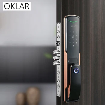 OKLAR pirštų Atspaudų durų užraktas namų saugumo durys, automatinė smart lock 