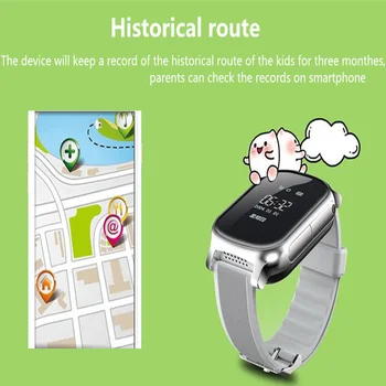 OLED Ekranas T58 Smart GPS WIFI Tracker Locator Anti-Lost Žiūrėti Vaikas Vyresnysis Vaikai Studentų Smartwatch su SOS Nuotolinio Stebėti